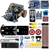 Hosyond Smart Robot Car Kit,2WD Remote Control Car Compatible with Arduino IDE with Tutorail