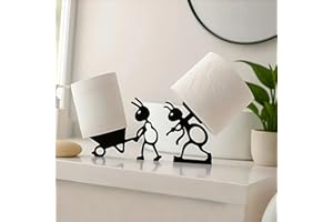 1PC Ant Toilet Paper Holder No Installation Freestanding Wheelbarrow Design Bathroom Tissue Dispenser for Vanity Countertop D