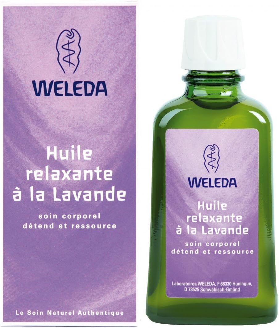 Weleda Lavender Relaxing Body Oil 100ml Stress Relief Massage Sleep Aid