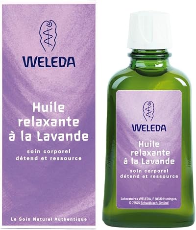 Weleda Lavender Relaxing Body Oil 100ml Stress Relief Massage Sleep Aid