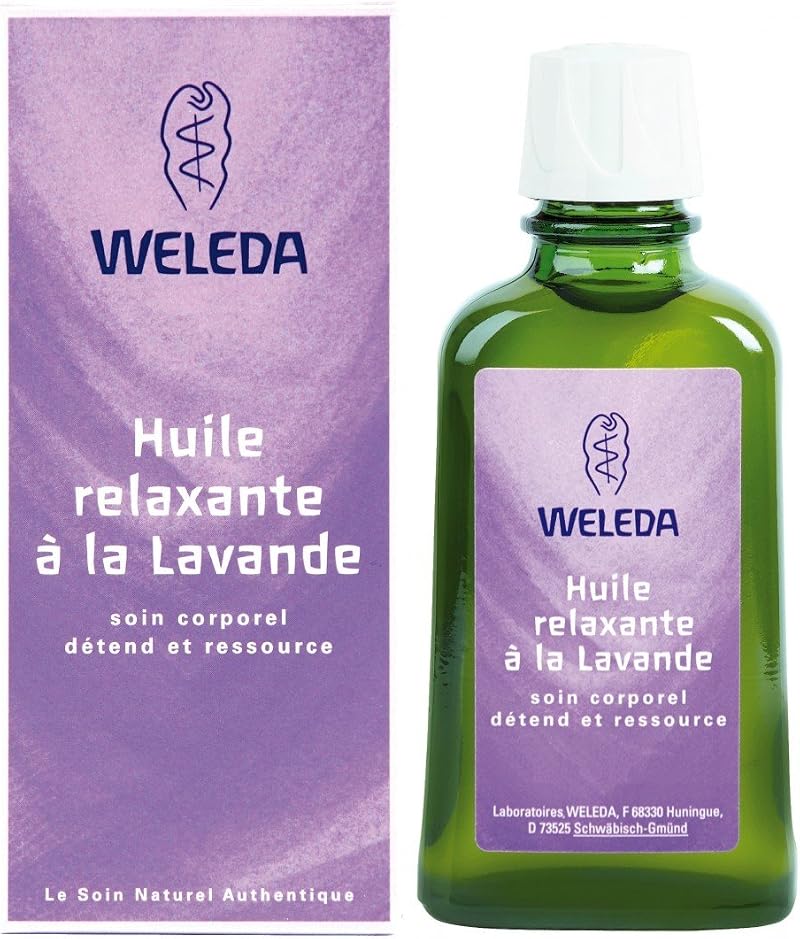 Weleda Lavender Relaxing Body Oil 100ml Stress Relief Massage Sleep Aid