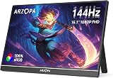 ARZOPA 16.1 inch Portable Monitor 144Hz 106% sRGB FHD USB-C HDMI Z1FC