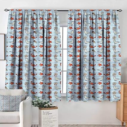 Amazon Com Pricetextile Seagulls Boys Bedroom Backout Curtains
