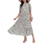 Ann Darling 2026 Women’s Floral Dress Casual Tiered Flowy A-Line Summer Dress with Pockets