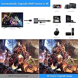 HDMI Upscaler- Auto Upgrader 1080P/2K to 4K TV Game
