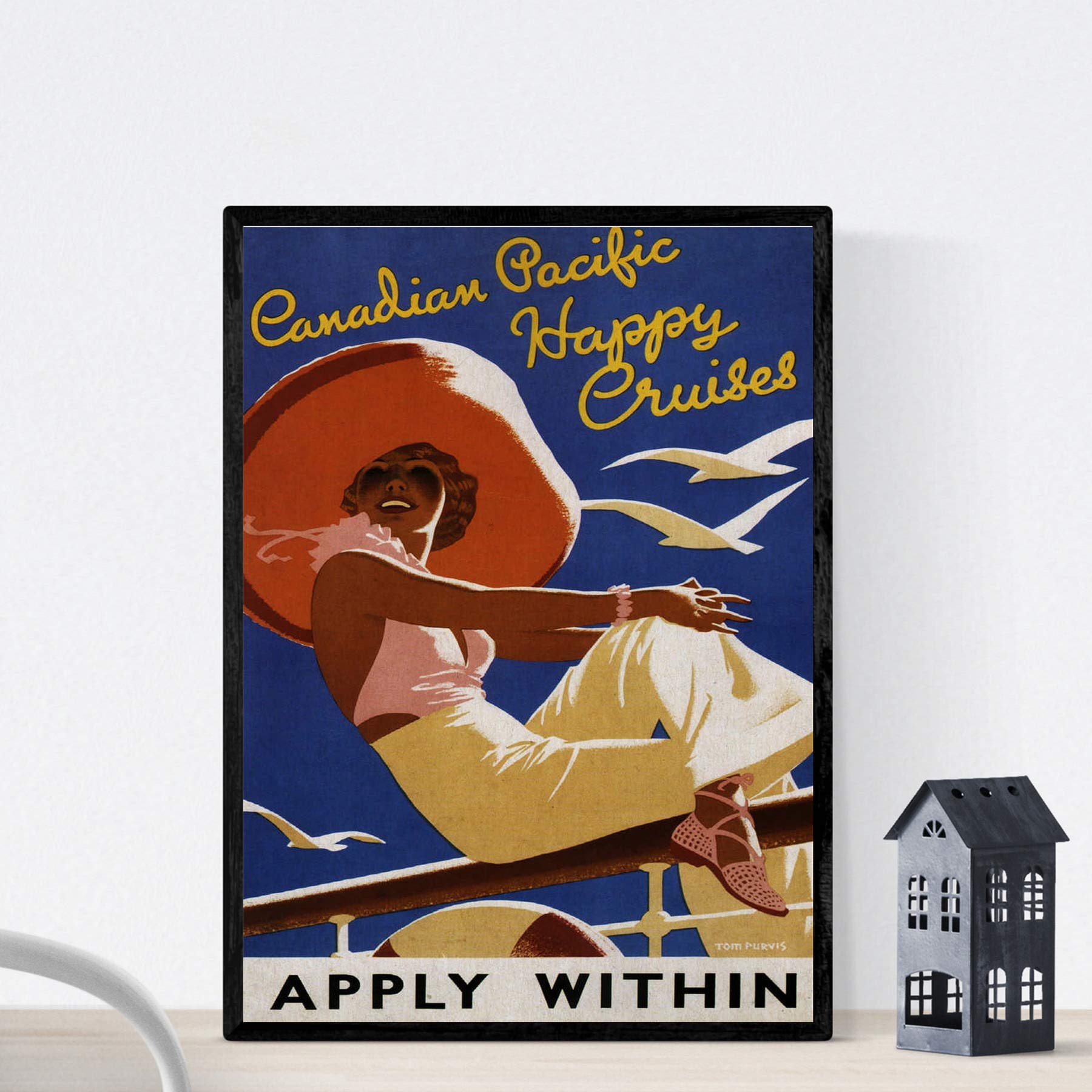 Nacnic Vintage Poster Canadian cruise vintage poster. A3 size