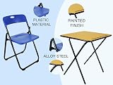 Meta Exam Folding Chair & Table Set - Portable, Collapsible, Blue view 5