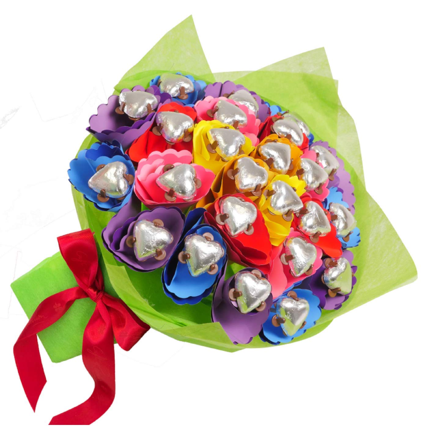 Rainbow Love Chocolate Posy 24 Solid Belgian Milk Chocolates Amazon