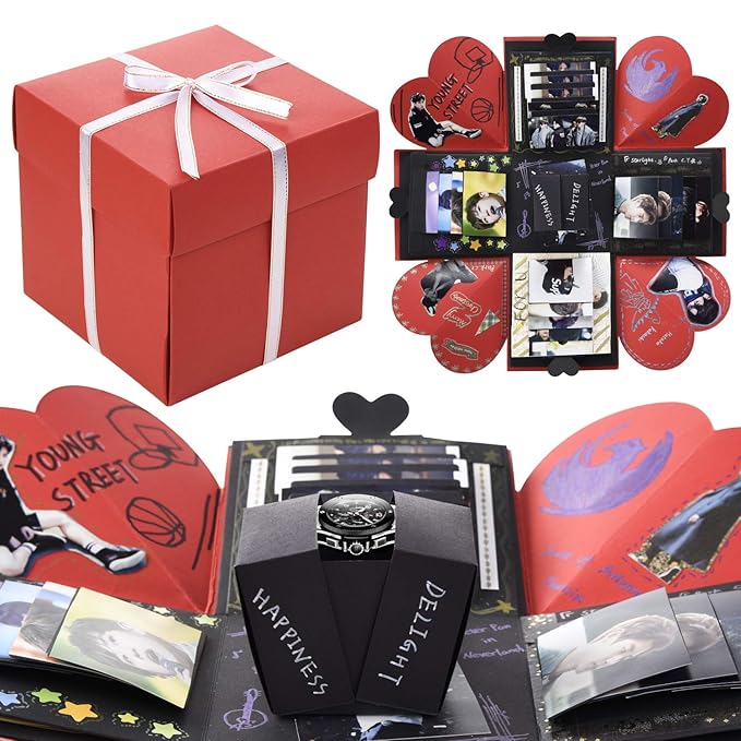 VEESUN Explosion Box DIY Handmade Gift Box with Guide