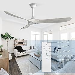 CACI Mall 60" Ceiling Fan,no Light,Natural Solid