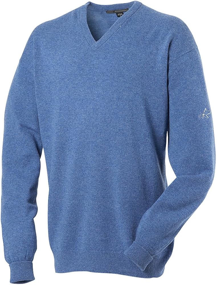 Greg Norman Collection Men's V-Neck Lambswool Sweater: Amazon.co.uk: Clothing