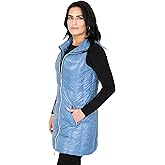 INTRO. Women's Quilted Long Down Vest Packable Water Resistant Winter Puffer