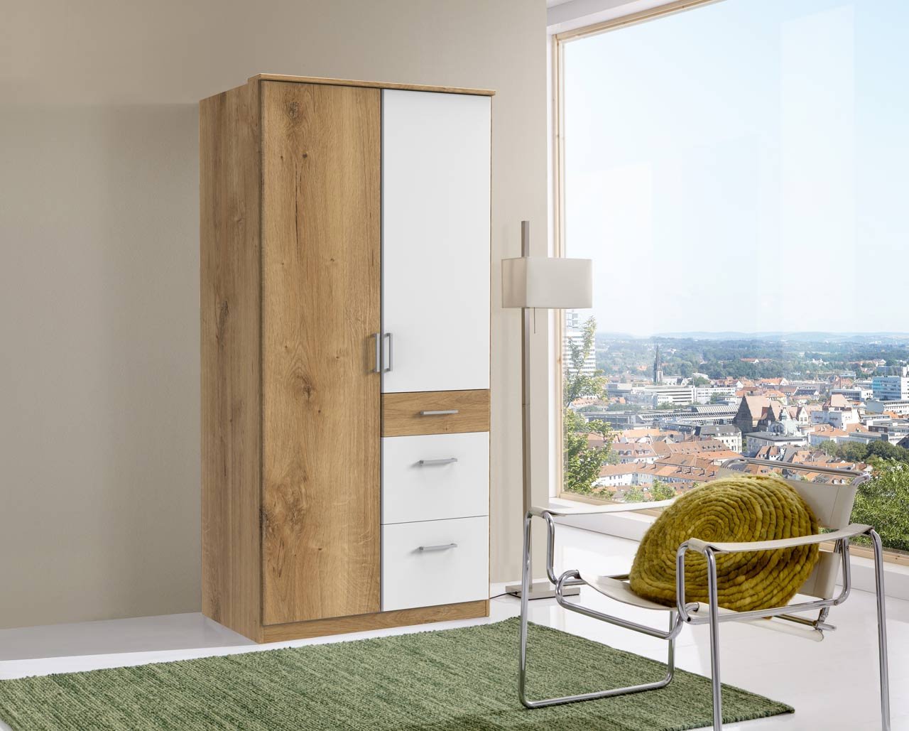 lifestyle4living Kleiderschrank, Schlafzimmerschrank, Wäscheschrank