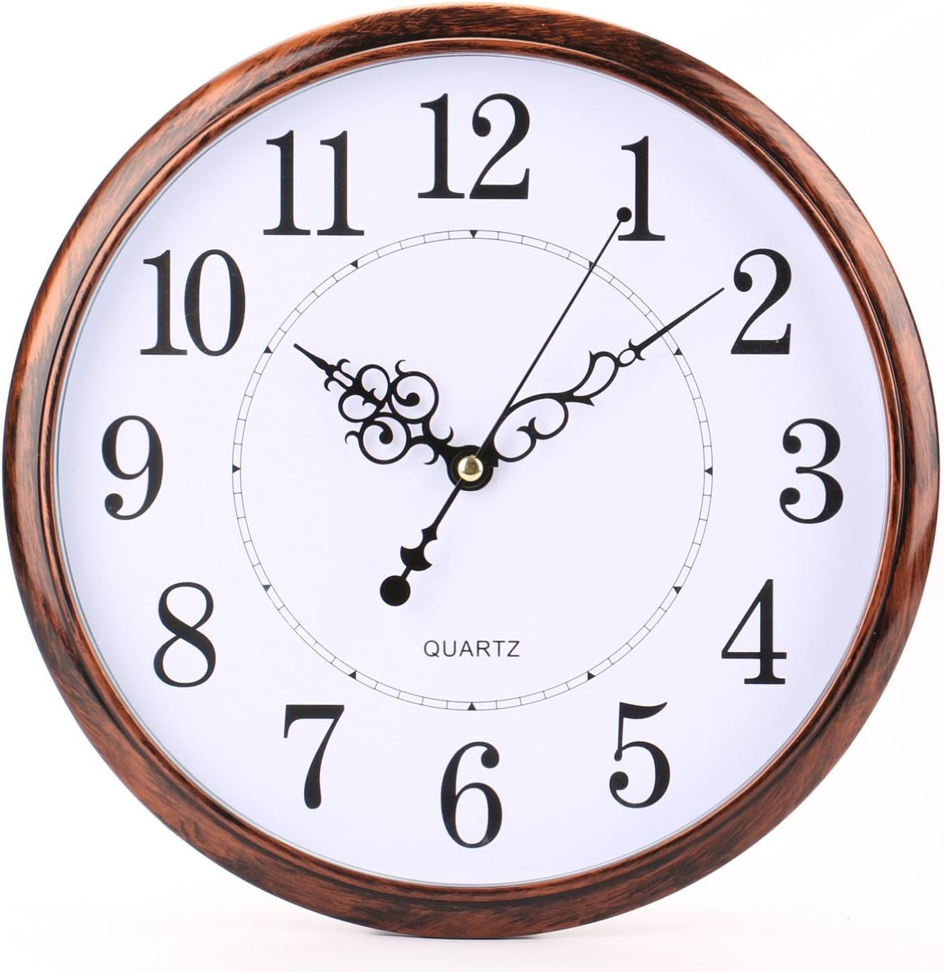 Tosnail 12 Inch Retro Non Ticking Silent Quartz Decorative Wall Clock