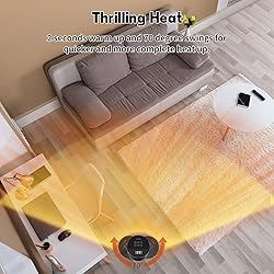 Portable Space Heater for Indoor Use with Remote