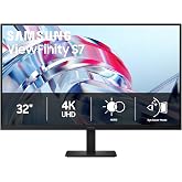 Samsung 32" ViewFinity S7 (S70H) High-Resolution Monitor | 4K UHD (3840x2160), HDR10, Eye Saver Mode, HDMI and DP Ports, Samsung Display Manager, LS32H704EANXZA