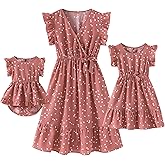 Focamia Mommy and Me Dresses - Family Matching Outfits for Women,Baby Girls - Great for Photos,Vacation and Mother's Day