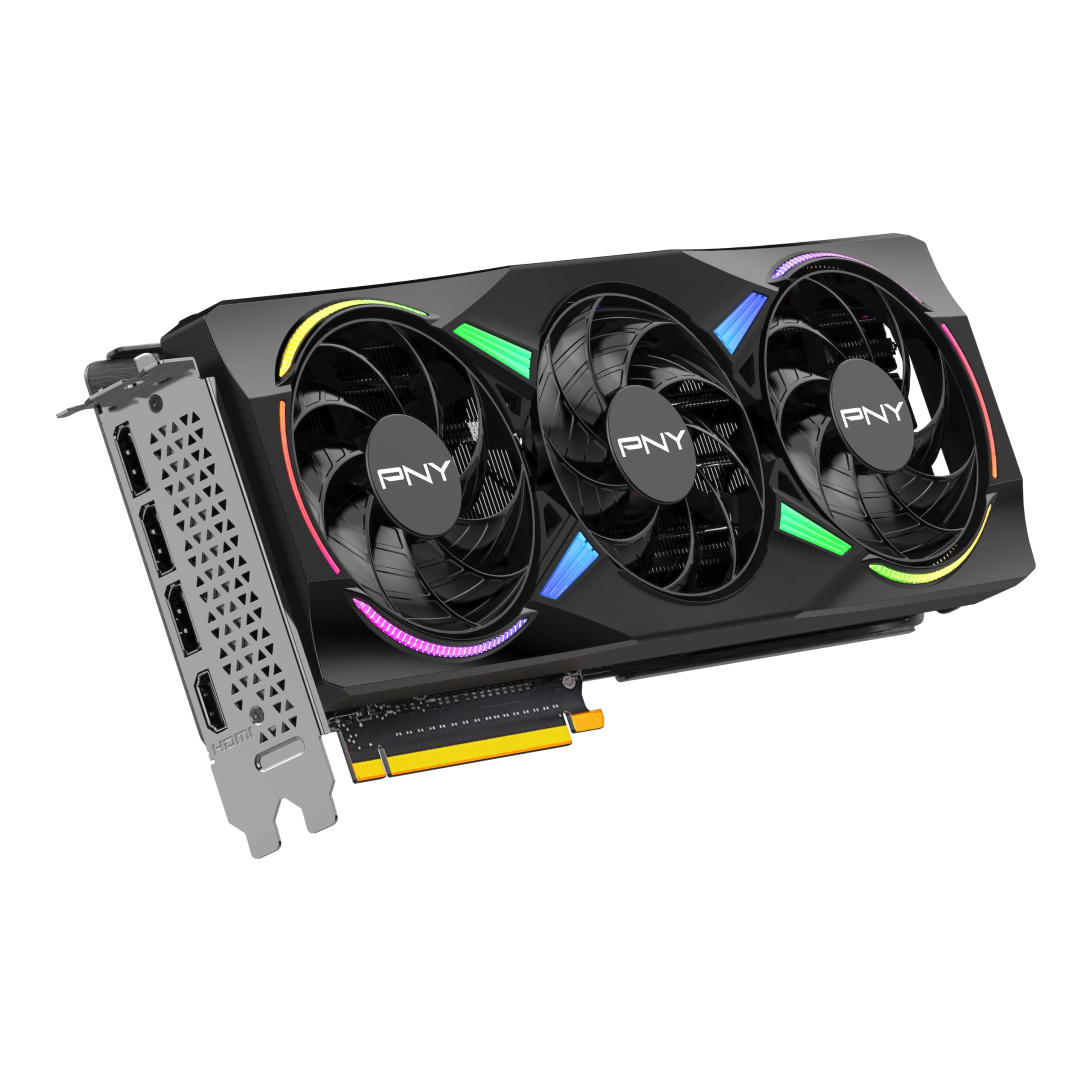 PNY NVIDIA GeForce RTX? 5070 12GB ARGB Overclocked Triple Fan Graphics Card (DLSS 4, PCIe 5.0, HDMI/DP 2.1, 2.4-Slot, Epic-X? RGB Lighting)
