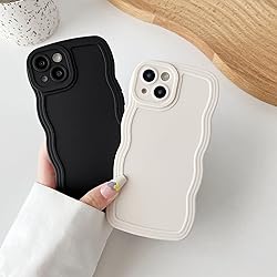 Caseative for iPhone 13 Case, Solid Color Curly