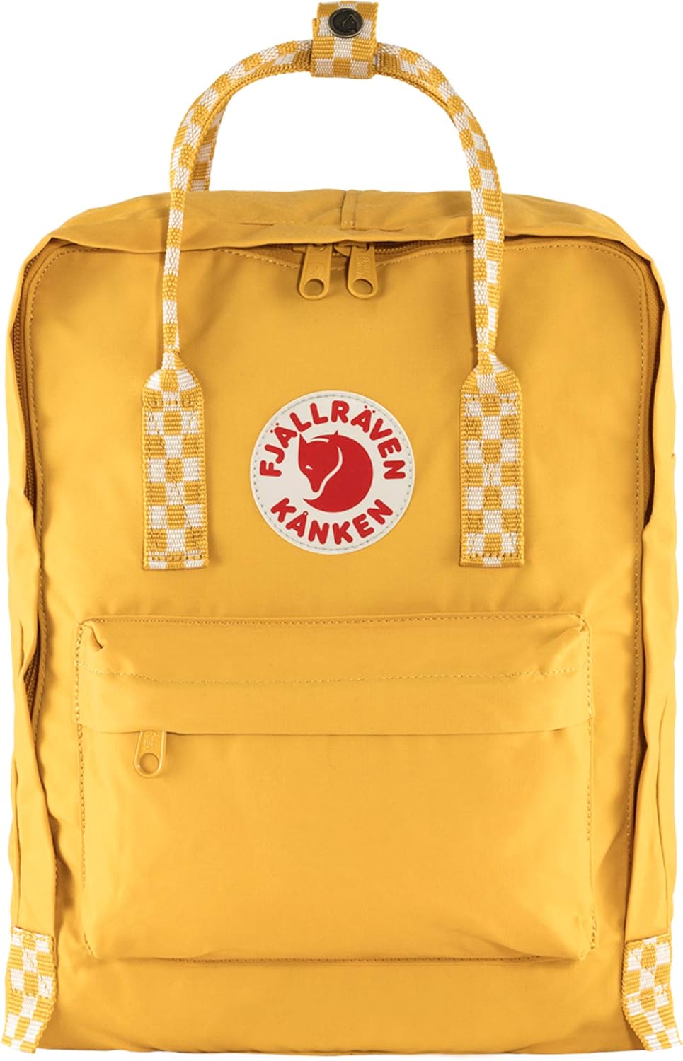 Fjallraven Kånken Backpack - Ochre-Chess Rnum, One Size, Ochre-chess Pattern - Image 3