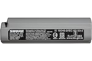 Shure GLX-D+ Dual Band SB904 Lithium-Ion Rechargeable Battery with up to 12 Hours of Runtime, Compatible with GLXD+ Digital W