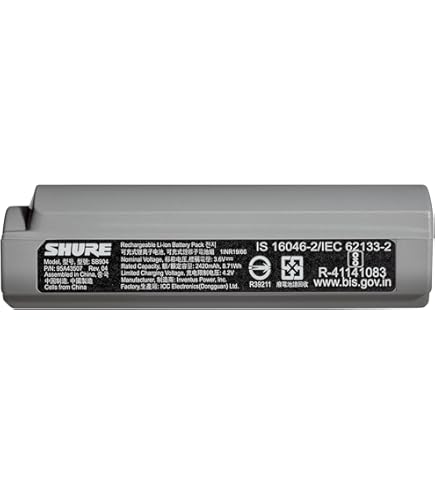 Amazon.com: Shure SB902A Lithium Ion Rechargeable Battery