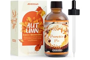 Pumpkin Pie Essential Oil 4 Fl Oz (120ml), ARVIDSSON Pumpkin Spice Essential Oils for Diffusers, Fall Essential Oils for Candle Making, Cozy Autumn Scented Oils