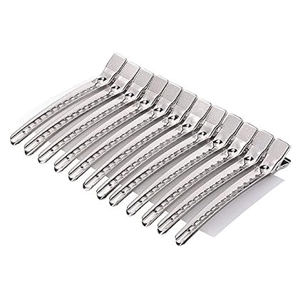 Prime Professional Salon Barber Hair Cutting And Hair Styling Section Clips For Women And Men Set Of 12 Multi Color Pack Of 1 (M2)