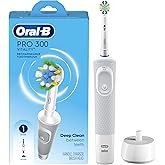 Oral-B Pro 300 Floss Action Vitality Electric Toothbrush with (1) Brush Head, Rechargeable, White