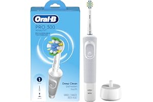 Oral-B Pro 300 Floss Action Vitality Electric Toothbrush with (1) Brush Head, Rechargeable, White