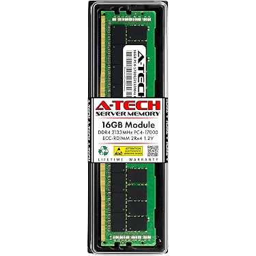 Amazon.com: A-Tech 16GB DDR4 2133MHz PC4-17000 ECC RDIMM 2Rx4 Dual