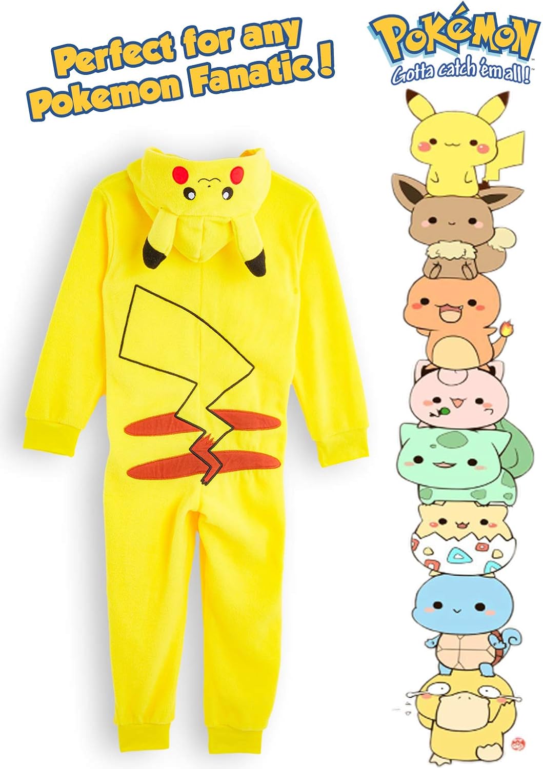 Pokemon Pikachu Pijama Entero Para Ninos Ninas De Una Pieza Regalos Para Chicos Chicas 4 14 Anos Pijama Animal Disfraz Go Capucha Ropa De Dormir Invierno Cosplay Disfraces Y Accesorios Juguetes Y Juegos Taronjagamesx Com