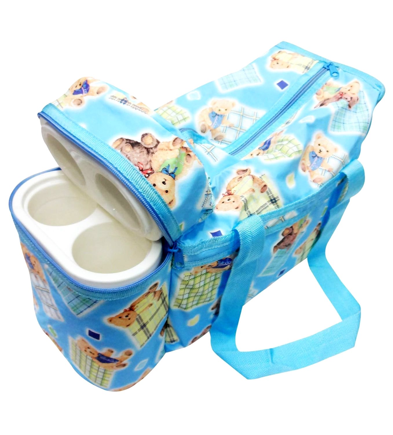 nappy bag with bottle warmer