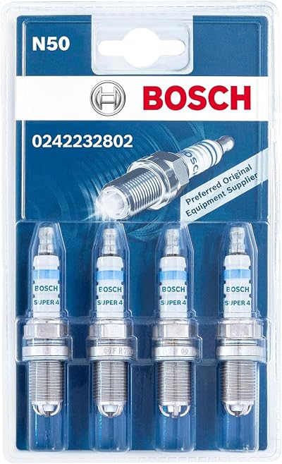 Bosch Spark Plug Set 4 x N50 for Gasoline Engines