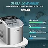 EUHOMY Ice Maker Countertop 9 Cubes in 6 Minutes Self-Cleaning 12kg/24h view 5