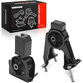 A-Premium Set of 2 Engine Motor Mount Kit Compatible with Toyota, Pontiac | for Toyota Corolla, Matrix &amp; Pontiac Vibe 2003-2008, 1.8L, Automatic Transmission, Reduce Vibration and Noise, Precise Fit