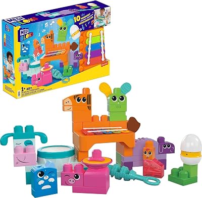 Mega Brands MEGA BLOKS Fisher-Price Sensory Farm Musical Playset 40 Blocks