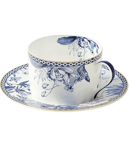 Amazon.com | Wedgwood Florentine Turquoise Teacup & Saucer Set