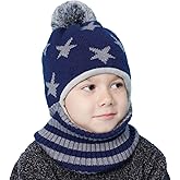 Baby Girls Boys Winter Hat Scarf Earflap Hood Scarves Toddler Kids