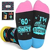 HAPPYPOP Book Planet Socks Gift - Easter and Cheese Themed Socks for Kids Girls Boys