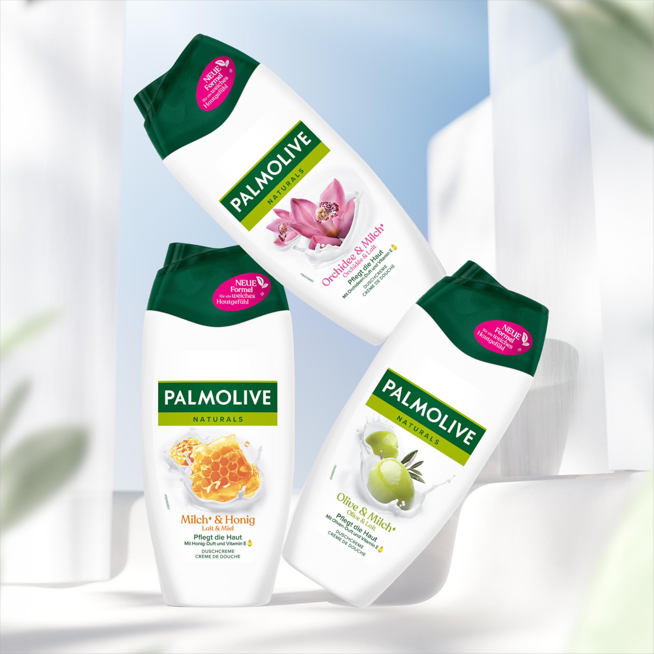 Palmolive Naturals Orchidee & Milch Duschcreme 250ml - mit Orchideen-Duft und Vitamin E 7