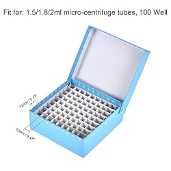 uxcell Centrifuge Tube Freezer Storage Box 100