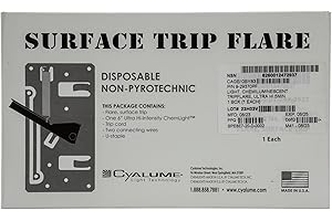 Cyalume ChemLight Military Grade Surface Trip Flare, 9-Inch Length x 6-Inch Width x 2-Inch Height, Orange, Ultra-High Intensi