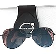 ABSWER Sunglasses Holder for Volvo Car Visor Leather Eyeglasses Hanger Mount Sunglass Clip for XC40/60/90 V60/90 S60/90 Car Accessories