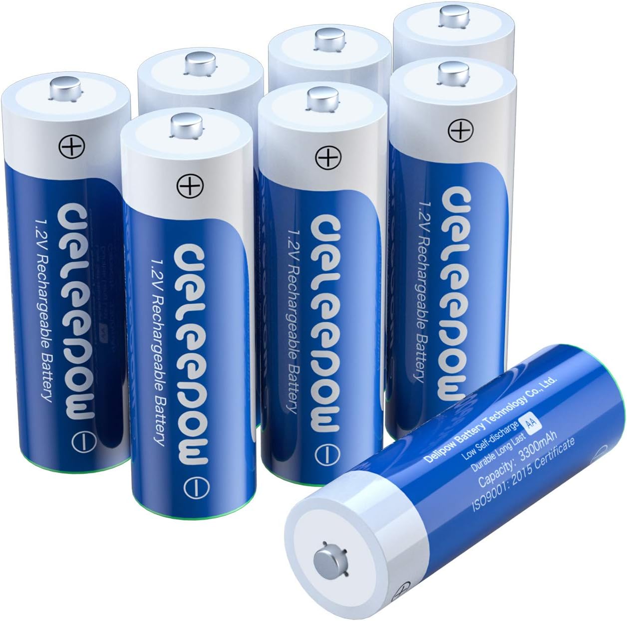 Deleepow AA Rechargeable Batteries Nimh 3300mAh 1.2V