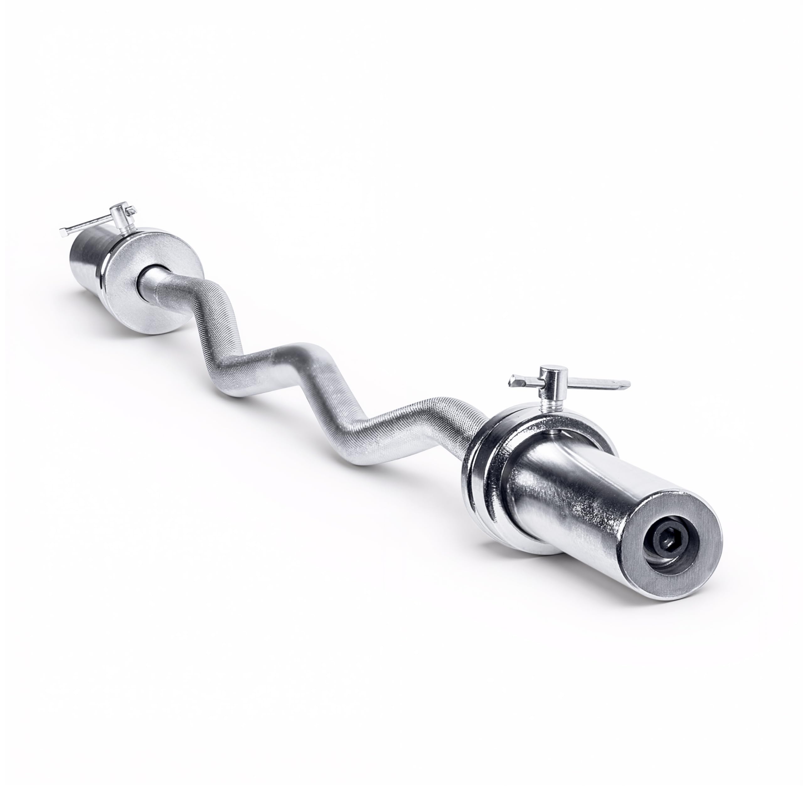 CAP Barbell 47-Inch Olympic Curl Bar - Black | Curl Barbell for Bicep and Tricep Workouts, Strength Training, and Weightlifting Image