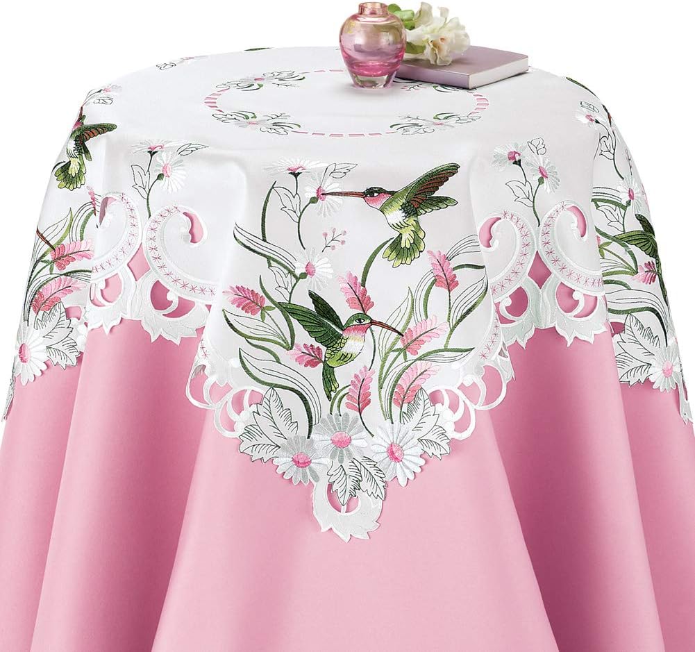 Best white cloth ruffled table runner