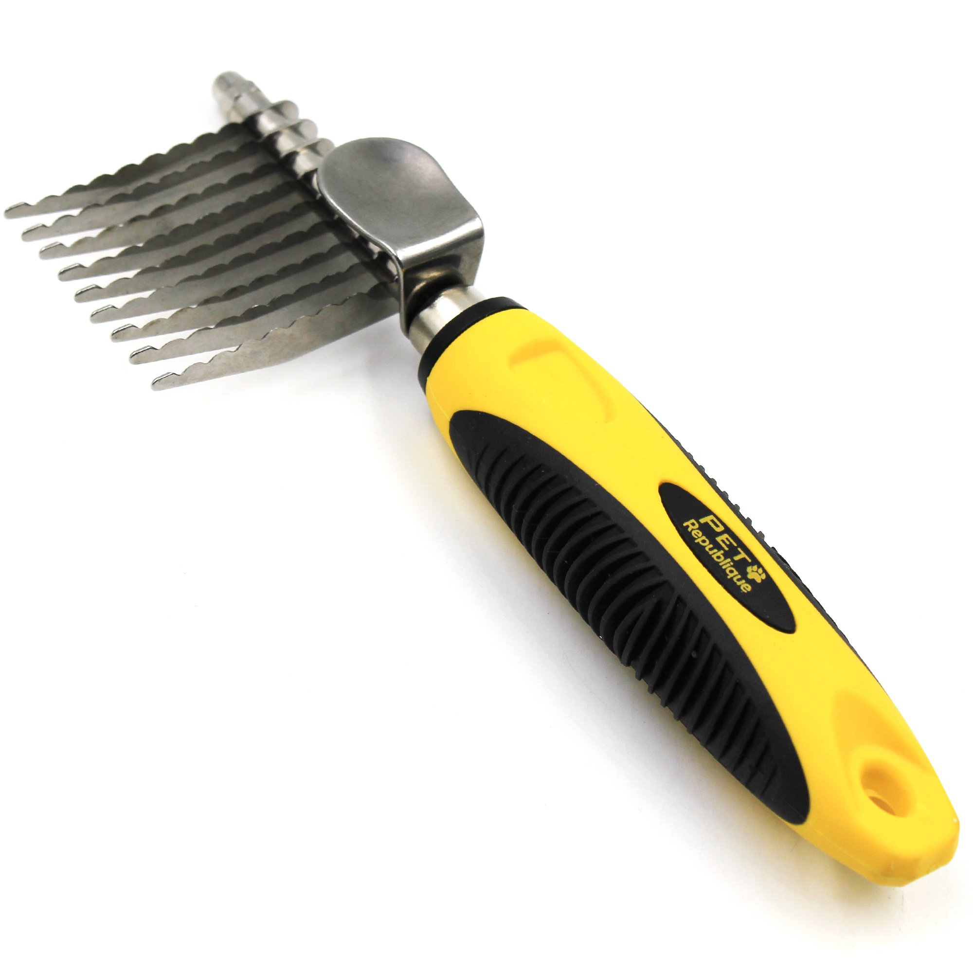 Pet Republique Dog Dematting Tool for Dogs Cats Dematting Comb Rake