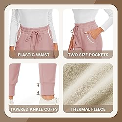 CAMPSNAIL Fleece Lined Sweatpants Women - Joggers