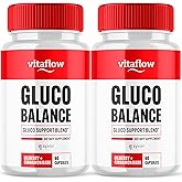 (2 Pack) Vitaflow Balance Support Supplement Capsules, Official VitaFlow Support Supplements Pills with All Natural Premium Ingredients, Vita Flow Advanced Glyco Balance for Men & Women (120 Capsules)